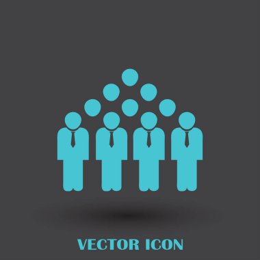 Grup insanlar vektör simgesi