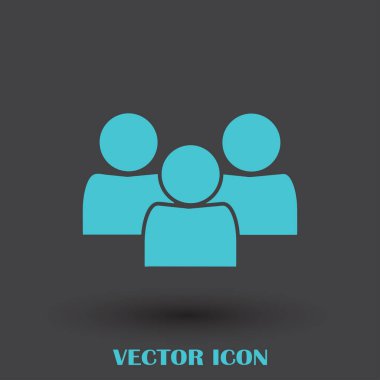 Grup insanlar vektör simgesi