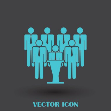 Grup insanlar vektör simgesi