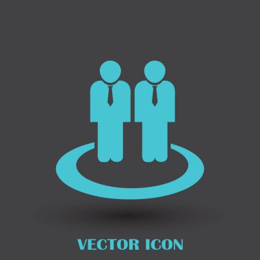 Grup insanlar vektör simgesi