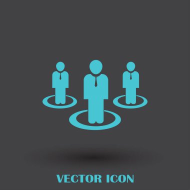 Grup insanlar vektör simgesi