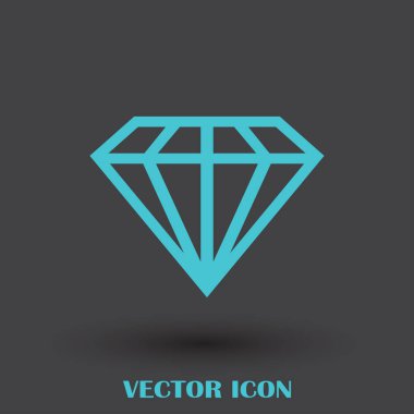 satır elmas vektör simgesi