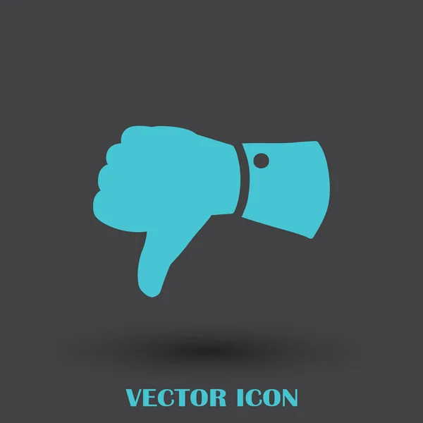 Thumb down icon vector — Stock Vector
