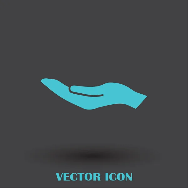 Manos icono vector, diseño plano mejor icono de vector — Vector de stock