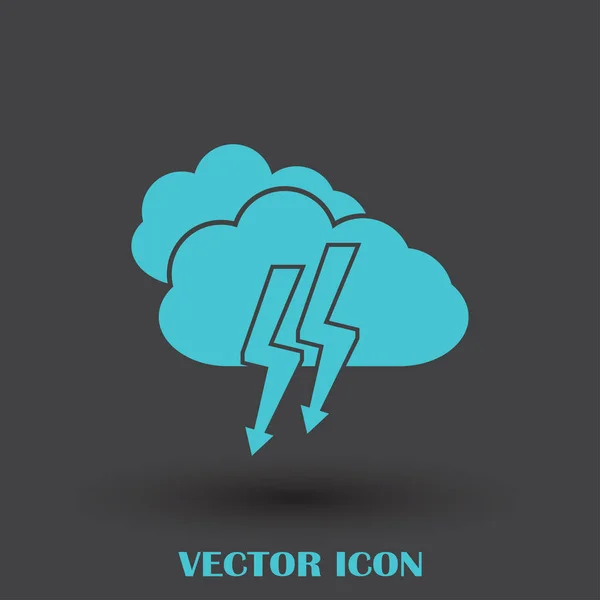 Icono de diseño plano idea creativa lluvia de ideas . — Vector de stock