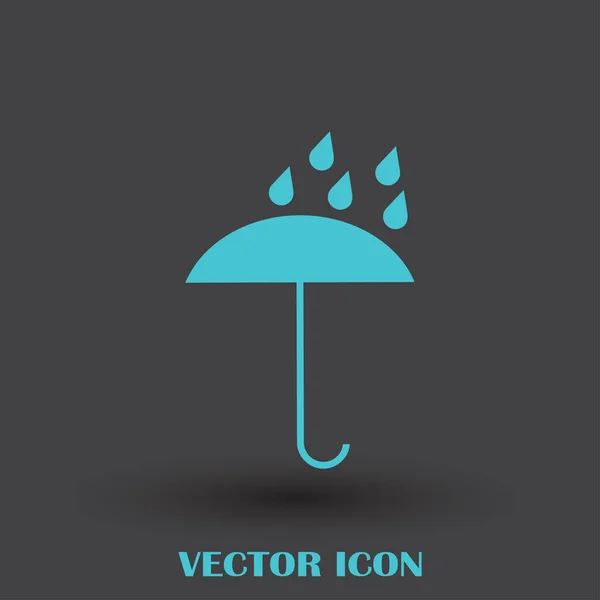 Ícone web vetor guarda-chuva — Vetor de Stock