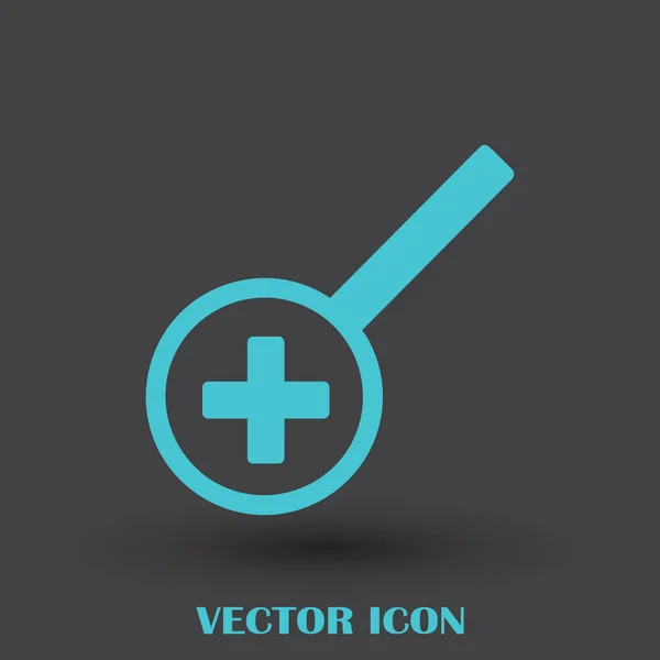 Lupa de aumento. Icono de búsqueda. Ilustración vectorial . — Vector de stock