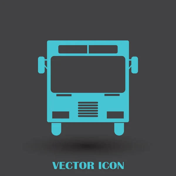 Vektorové ikony autobus, solidní logo ilustrace, piktogram — Stockový vektor