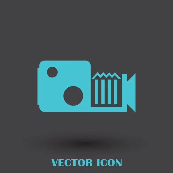 Videokamera vektor ikon — Stock Vector