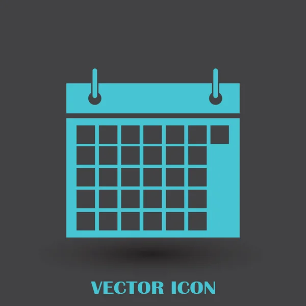 Calendário Isolado Flat Web Mobile Icon — Vetor de Stock