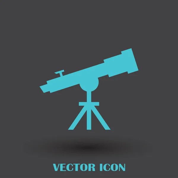 Ícone de vetor web telescópio — Vetor de Stock