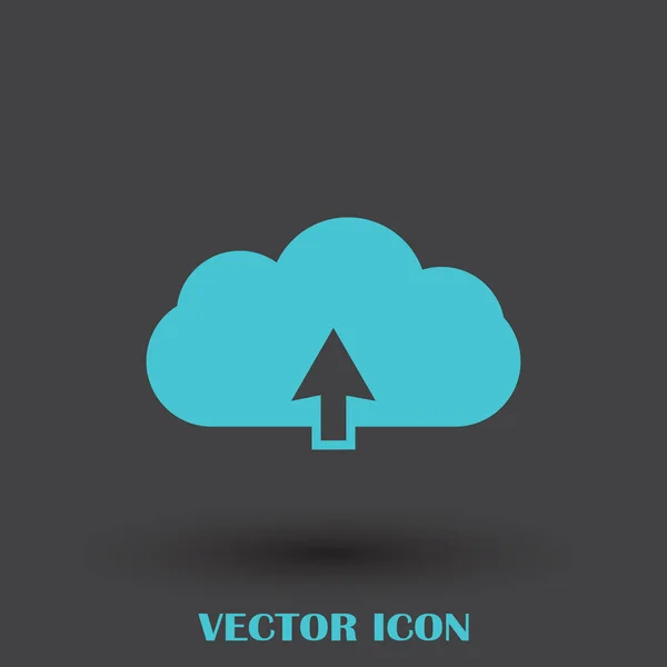 Web cloud data icon — Stock Vector