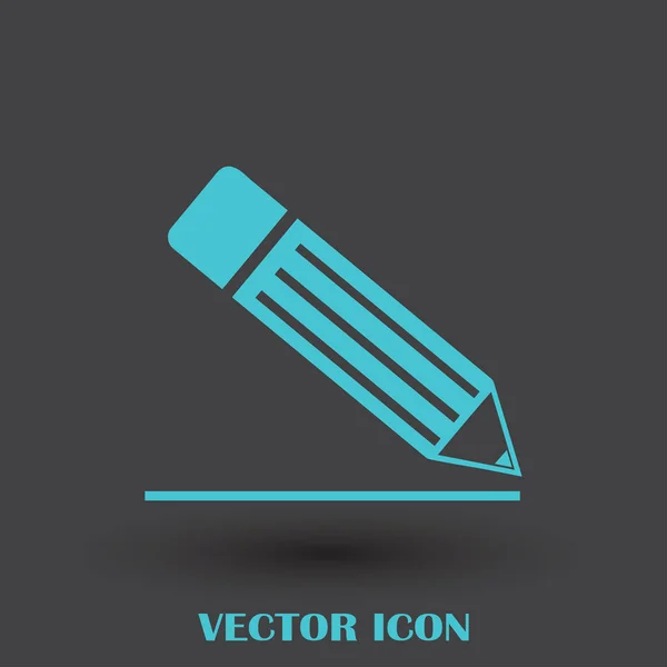 Icône crayon, illustration vectorielle — Image vectorielle