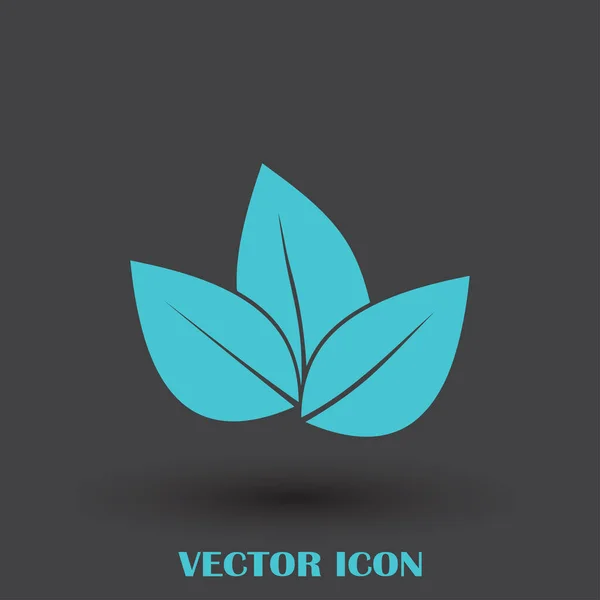 Icono de la hoja vector ilustración — Vector de stock