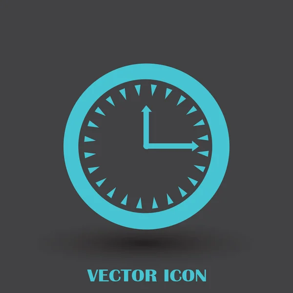 Klok, vector tijdpictogram — Stockvector