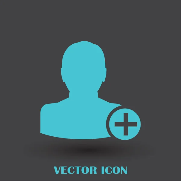 Añadir amigo vector icono — Archivo Imágenes Vectoriales