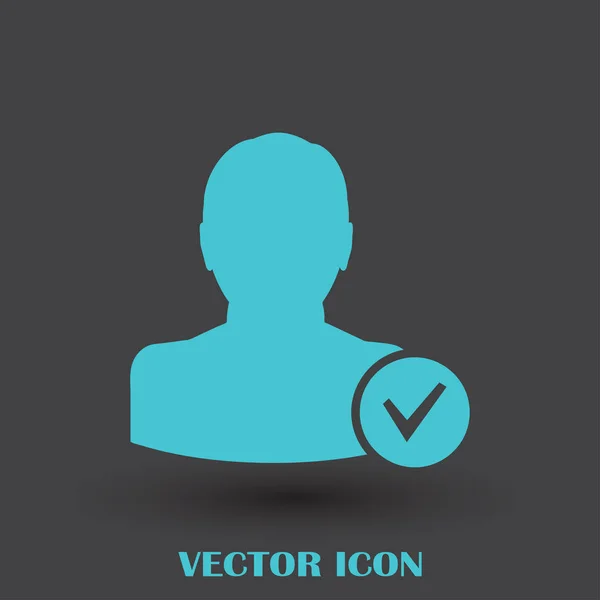 Adicionar ícone de vetor amigo — Vetor de Stock