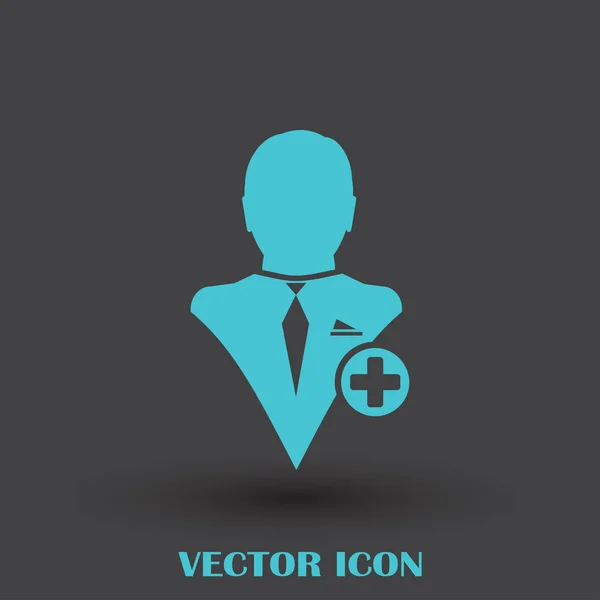 Añadir amigo vector icono — Vector de stock