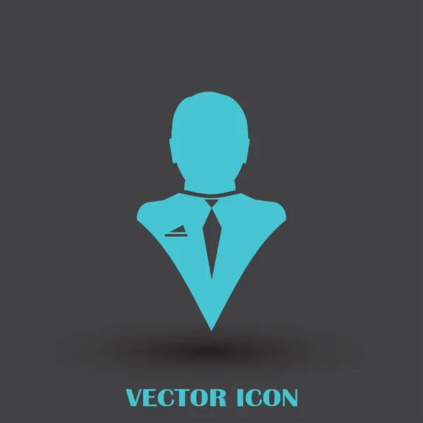 Icône web vectoriel homme d'affaires — Image vectorielle