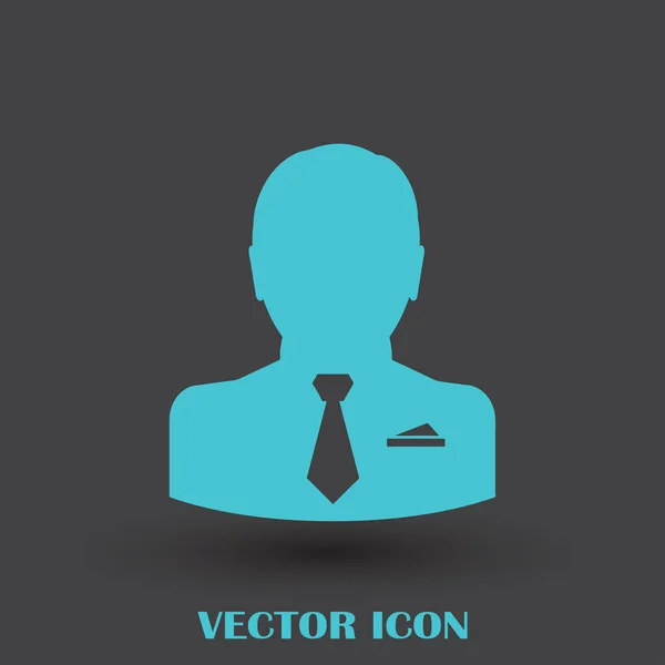 Icône web vectoriel homme d'affaires — Image vectorielle