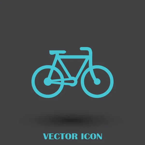 Icono de bicicleta stock vector ilustración diseño plano — Vector de stock