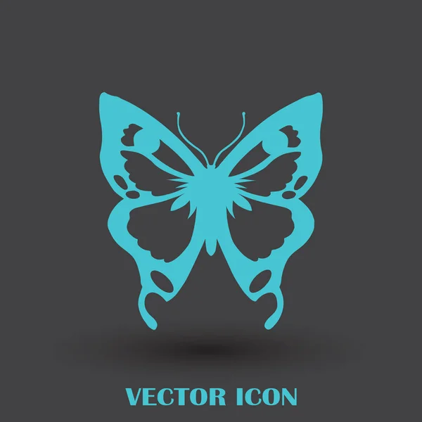 Mariposa vector web icono — Vector de stock