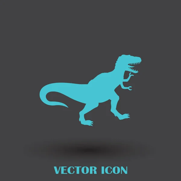 Tyrannosaurus pixelated. Dino retro games. Prehistoric Pangolin Monster Reptile — Stock Vector