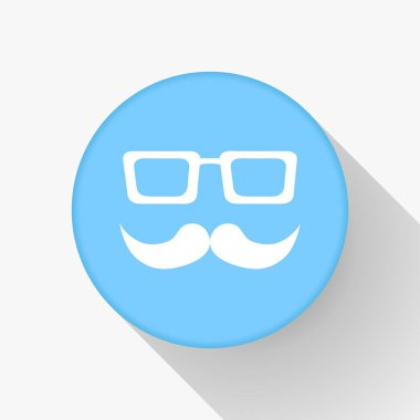 Bıyık ve gözlük simgesi.