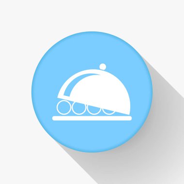 İşareti vektör simgesi hizmet yemek tabağı