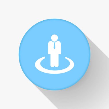 Adam vektör web simgesi.