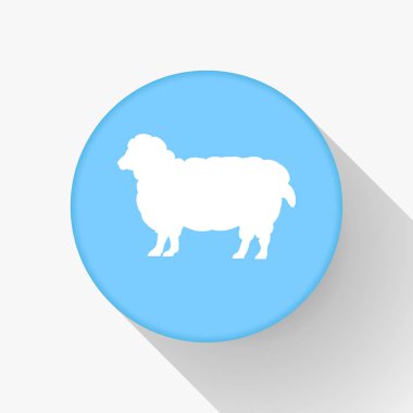 Koyun icon.sheep. vektör çizim.