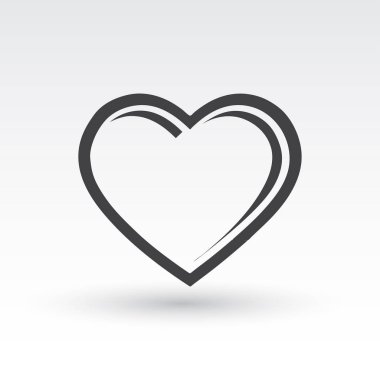 Kalp simge vektör. Aşk sembolü. Sevgililer günü işareti. Eps10 piktogram