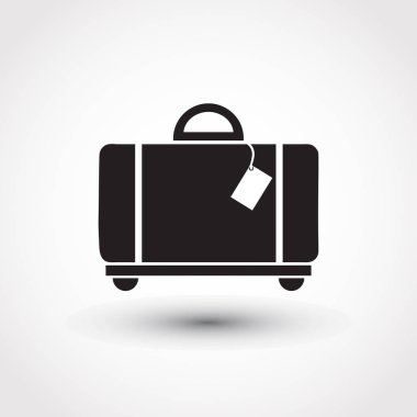 Evrak çantası ikonu, vektör illüstrasyonu. düz tasarım biçimi