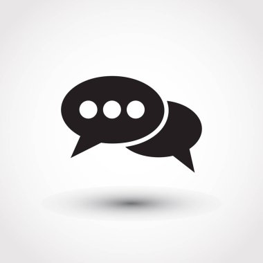 Konuşma baloncukları simgesi. vektör illüstrasyonu