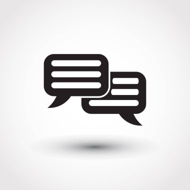 Konuşma baloncukları simgesi. vektör illüstrasyonu