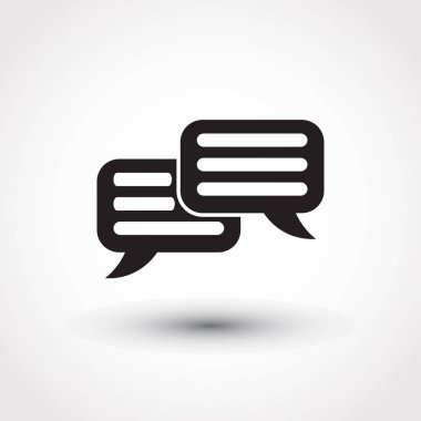 Konuşma baloncukları simgesi. vektör illüstrasyonu