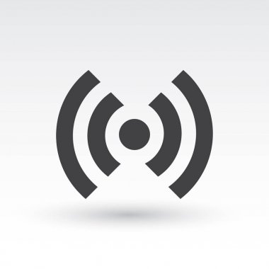 Düz simgesi RSS. vektör çizim