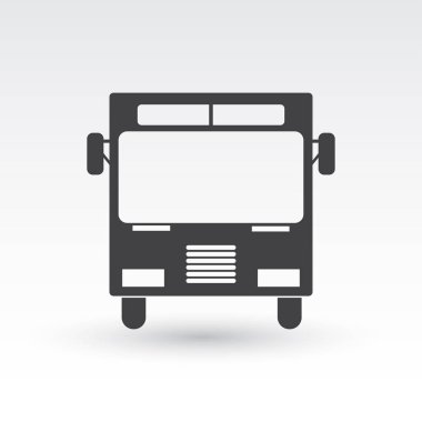 Otobüs simgesi. vektör tasarımı