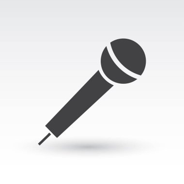 Mikrofon vektör web simgesi