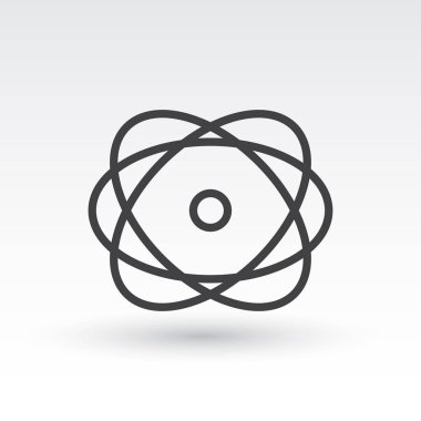 Atom vektör web simgesi.
