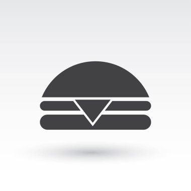 Hamburger vektör web simgesi
