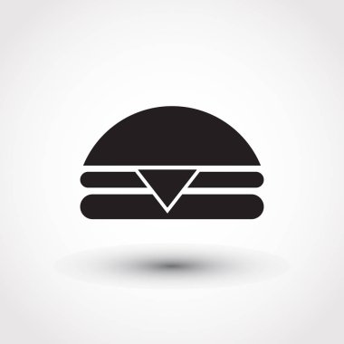 Hamburger vektör web simgesi