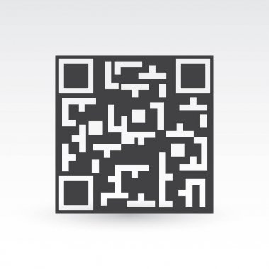 qr kod vektör simgesi