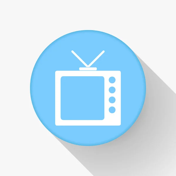 Ikonę telewizora w modnym stylu płaski. Ilustracja wektorowa, Eps10. — Wektor stockowy