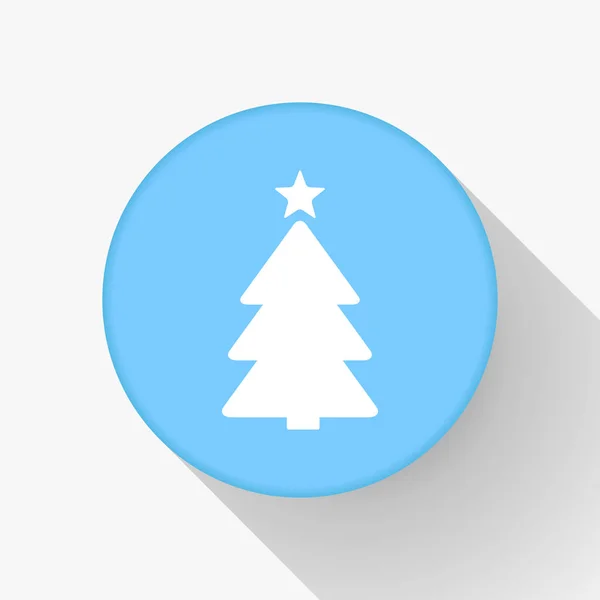 Feliz Navidad y Feliz Año Nuevo Tag Nube en forma de árbol — Vector de stock