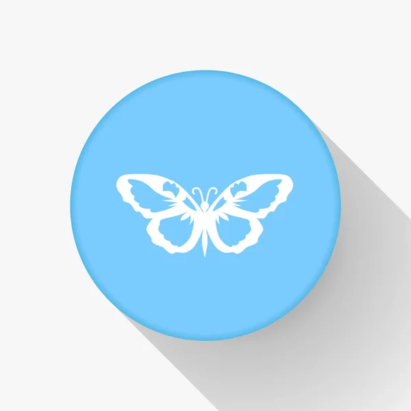 Mariposa icono diseño web — Vector de stock