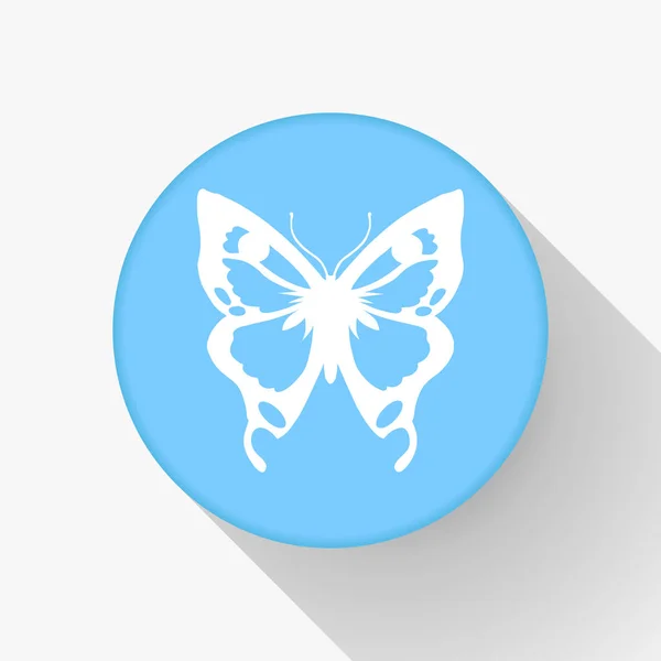 Mariposa icono diseño web — Vector de stock