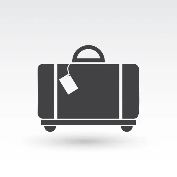 Suitcase web vector icon — Stock Vector