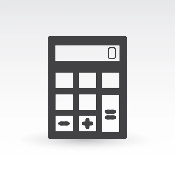Ícone calculadora, ilustração vetorial. estilo de design plano —  Vetores de Stock