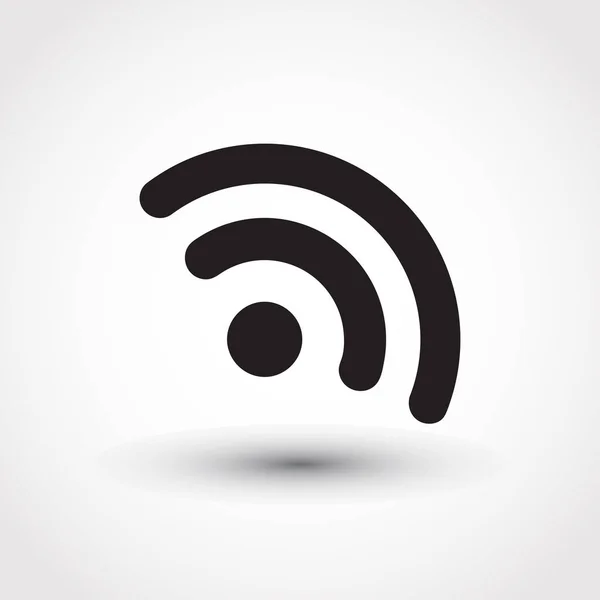 Wifi-Symbol isoliert auf dem Hintergrund. modernes einfaches flaches Netzwerksschild. Business, Internet-Konzept. Trendy Vektor Broadcast Symbol für Website-Design, Web-Taste, mobile App. Logo-Illustration — Stockvektor